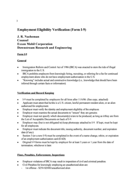 Form I-9 Employment Eligibility Verification