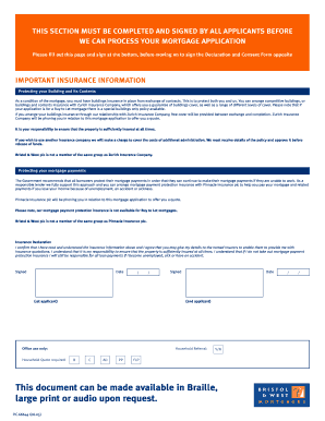 Mortgage Application Addendum