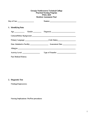 Resident Assessment Tool