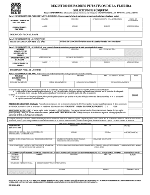 Registro de Padres Putativos de la Florida