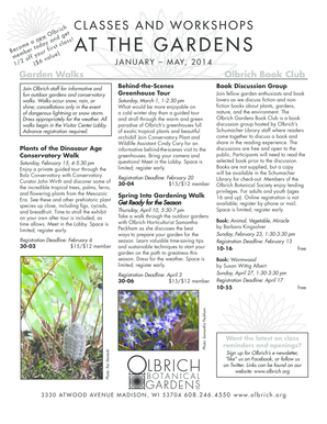 Olbrich Botanical Gardens Membership Application