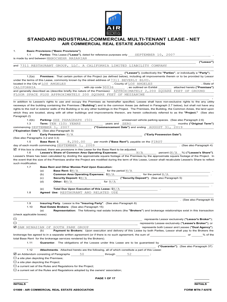 multiple tenant lease Preview on Page 1