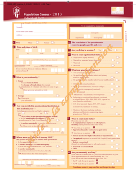 Population Census - 2013