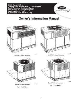 Single Packaged Heat Pump System Manual