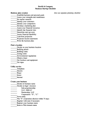 Business Startup Checklist