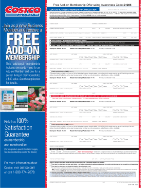 Costco Business Membership Application