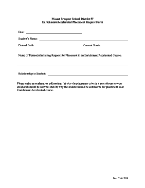 Mount Prospect School District 57 Enrichment/Accelerated ...