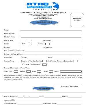 atab membership form