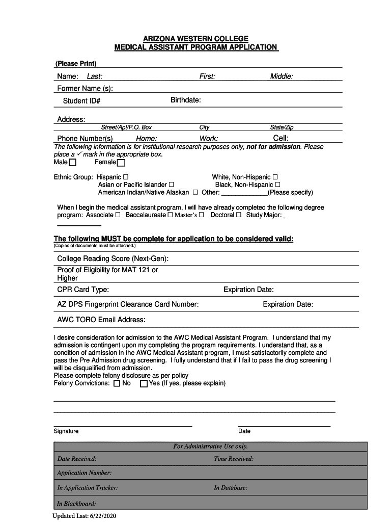 awc medical assistant program Preview on Page 1