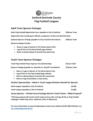 Sanford-Seminole County Flag Football Leagues