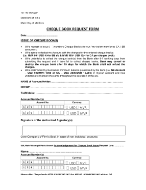 sbi cheque book request form pdf