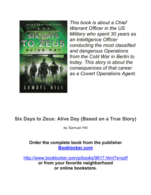 Fillable Online This Book Is About A Chief Warrant Officer In The Us And Fax Email Print Pdffiller