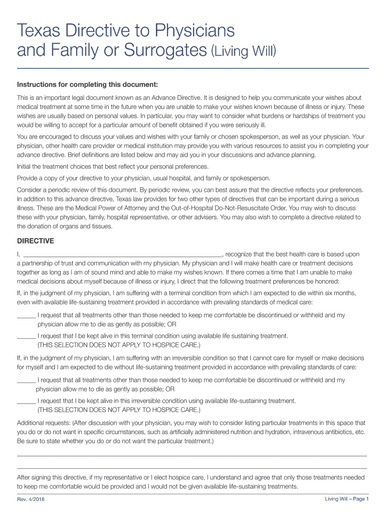 Advance Care Planning - Baylor Scott & White Health Preview on Page 1