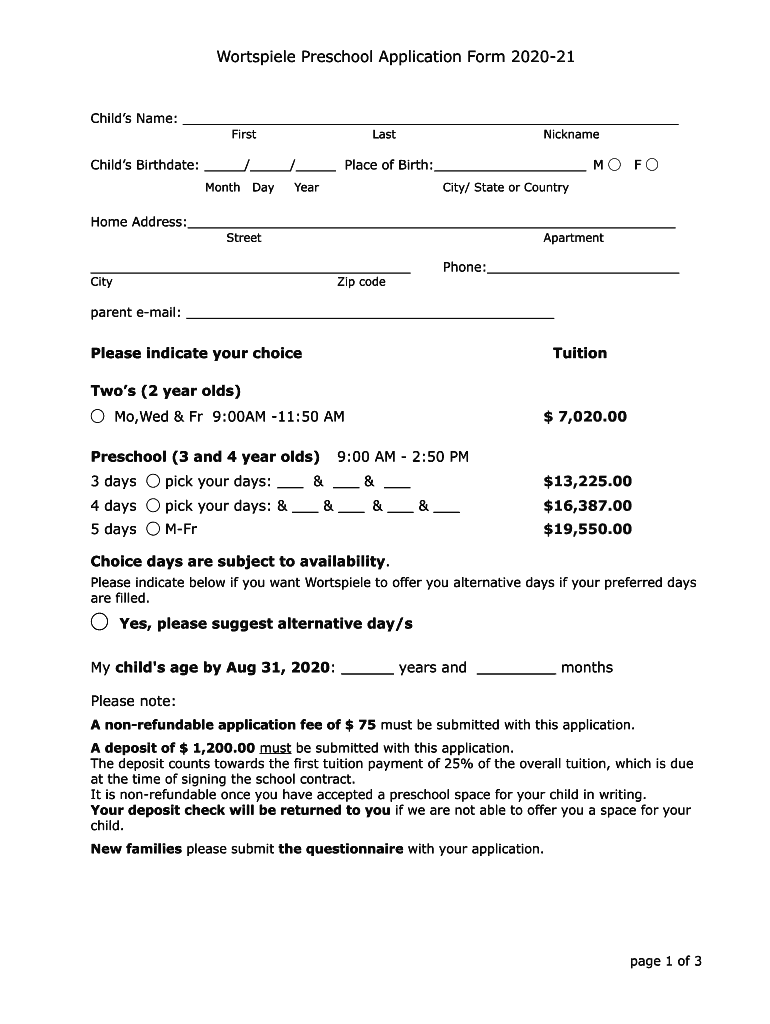 Form preview