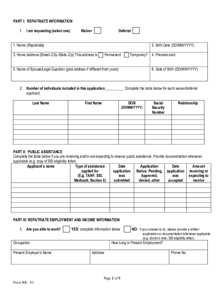 repatriation loan u s embassy Preview on Page 1