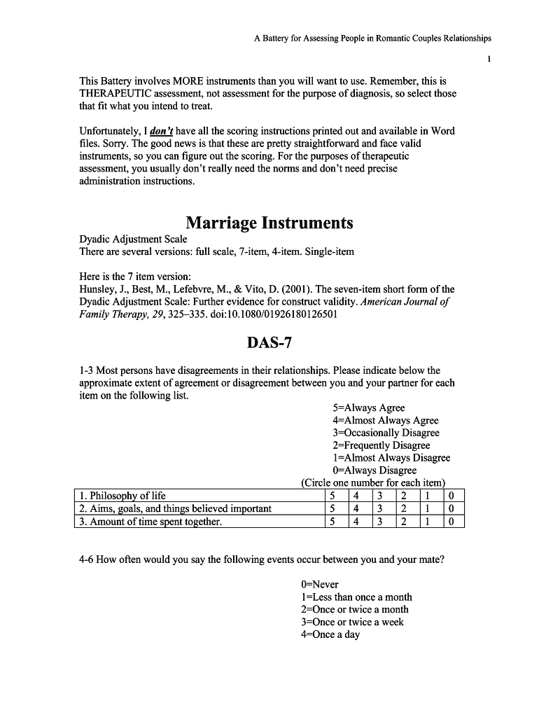 Fillable Online Sample Chapter Essential Assessment Skills for Couple