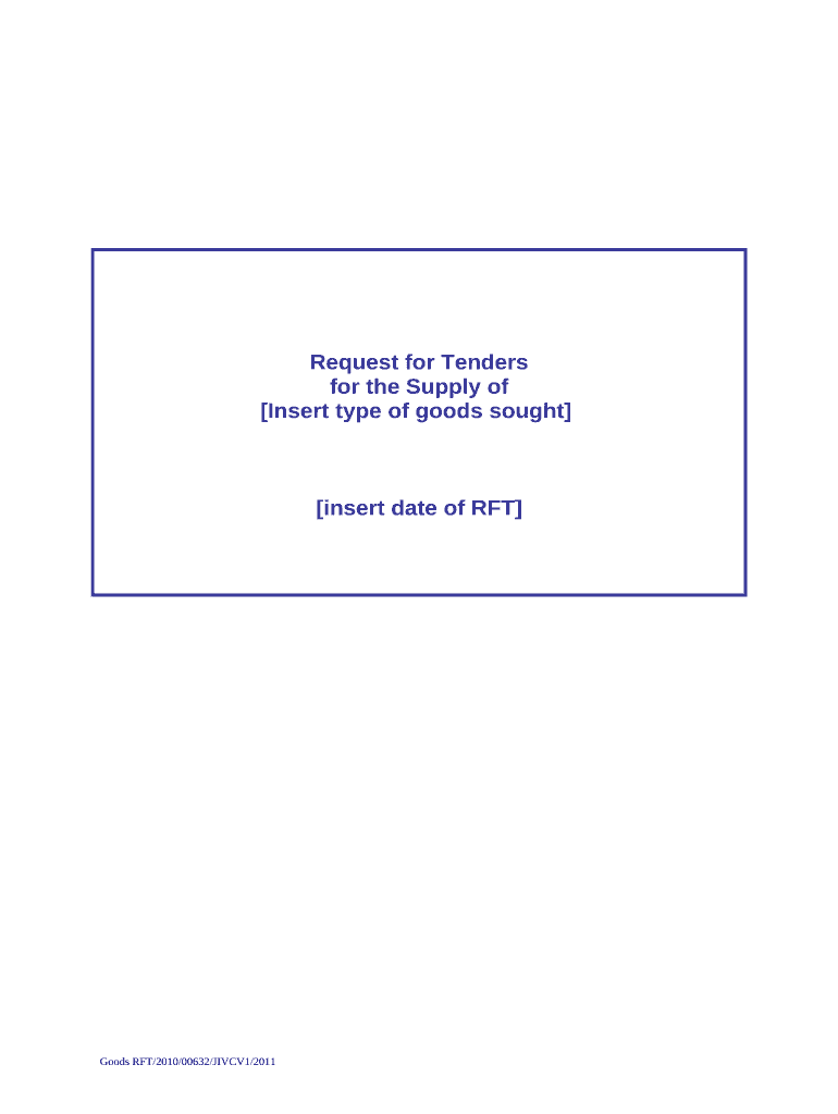 rft goods download Central Tender Board Vanuatu Doc Template