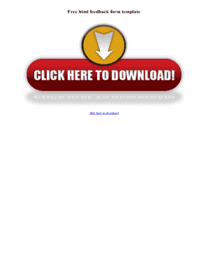 Free html feedback form template