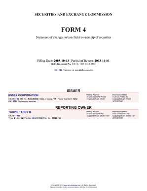 ESSEX CORPORATION (Form. Accession Number