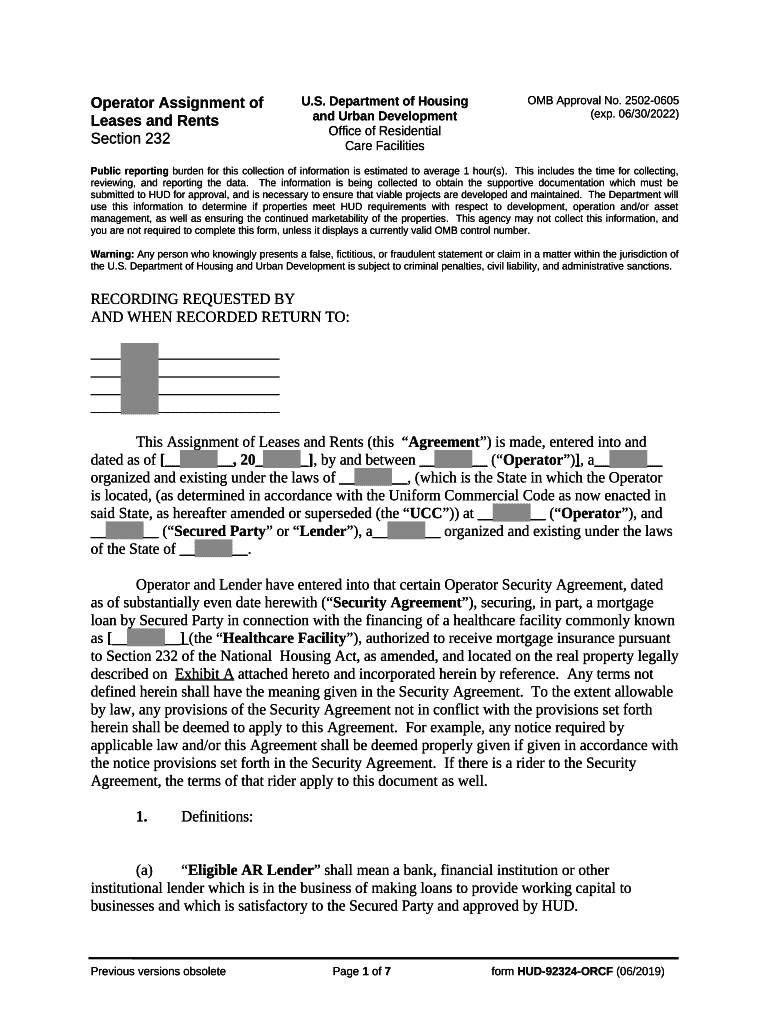 Part II of the Housing Assistance Payments Contract National Doc