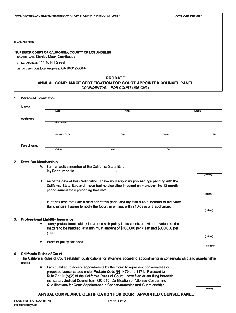 Los Angeles Superior Court Forms Probate Fill Out Sign Online DocHub