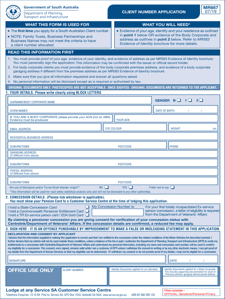 sa client number Preview on Page 1