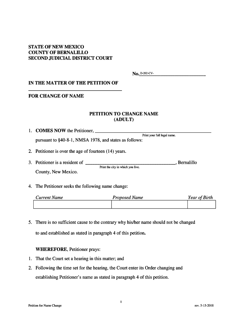 2. PETITION (ADULT).docx Preview on Page 1