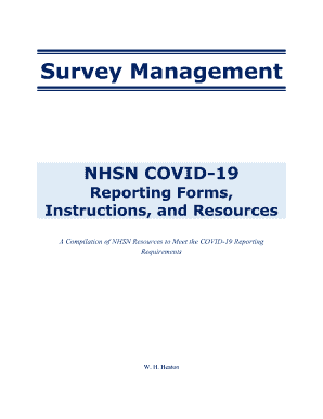 CDC NHSN COVID-19 Reporting Forms, Instructions, and ...
