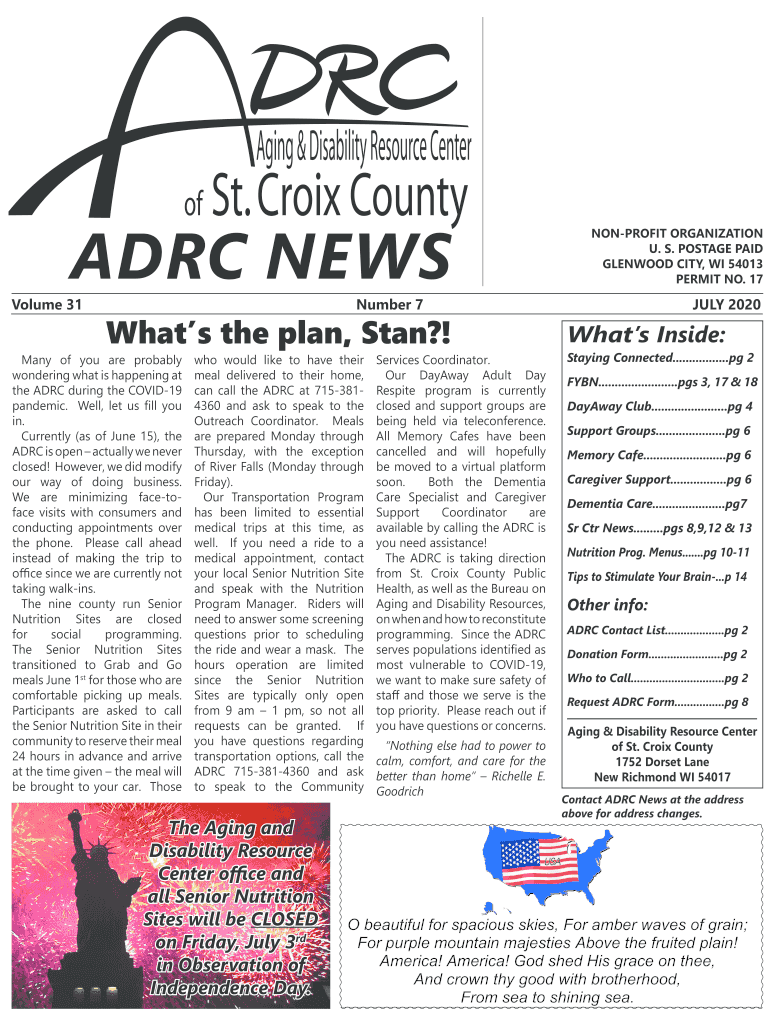 Fillable Online ADRC NEWS Fax Email Print - pdfFiller