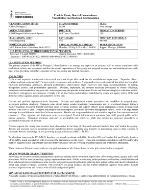 Fillable Online Franklin County Jobs And Family Services Form Fax Email ...