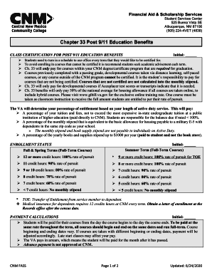 Chapter 33 VA Info Sheet