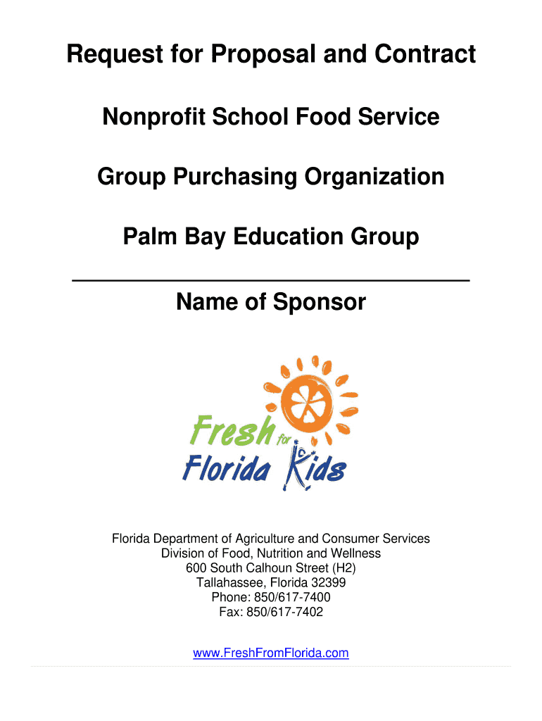 Fillable Online PDF request for proposal (rfp) food service