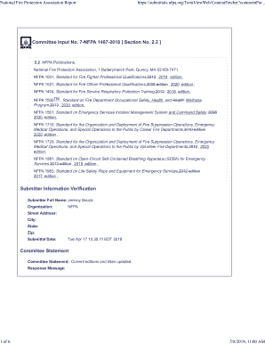 NFPA 1021, Standard for Fire Officer Professional Qualifications,2009 edition 2020 edition