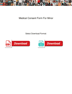 Medical Consent Form For Minor. Medical Consent Form For Minor