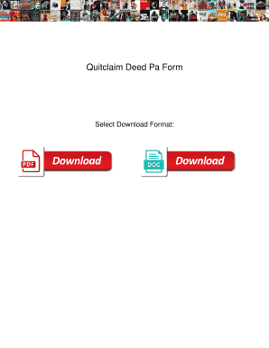 Quitclaim Deed Pa Form. Quitclaim Deed Pa Form