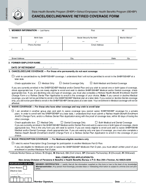 hr0976. Canel/Decline/Waive Retired Coverage Form