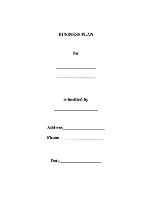 Business Plan Template