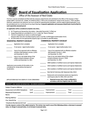 Suffolk Real Estate Assessment Appeal Form