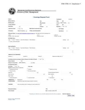 Florida Coverage Request Form