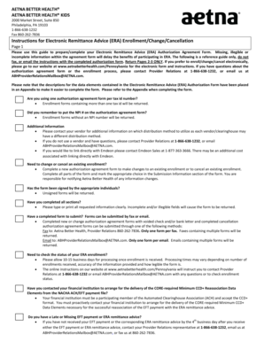 Electronic Remittance Advice Authorization Agreement