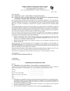 E-Communication Registration Form
