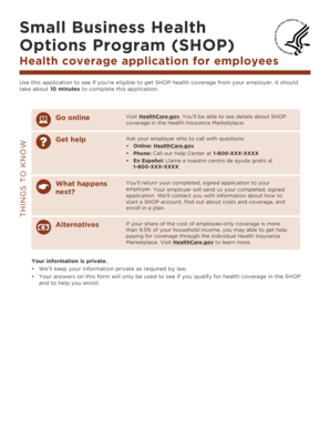 SHOP Health Coverage Application
