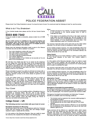 Certificate of appreciation wording samples - Thames Valley Police Federation Assist Policy Wording September 2014.docx - tvpfed