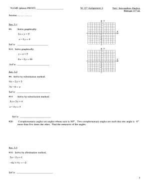 Intermediate Algebra Assignment 3