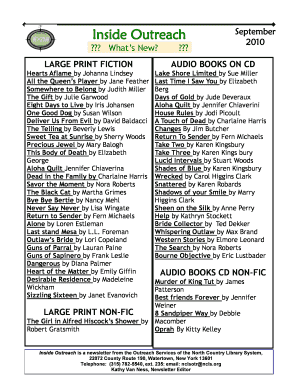 Library Mail Order Request Form