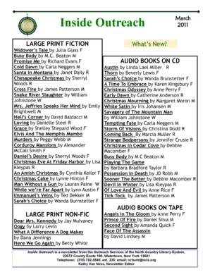 Library Mail Order Request Form