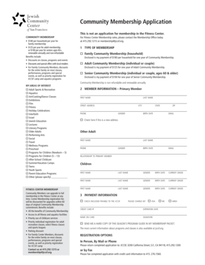 Community Membership Application