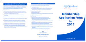 Professional Code of Conduct for SLCC Members