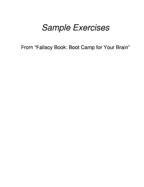 Fallacy Book Exercise Template
