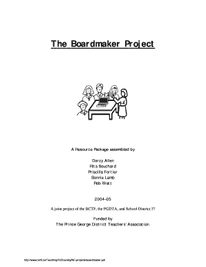 Fillable Online The Boardmaker Project Fax Email Print - pdfFiller